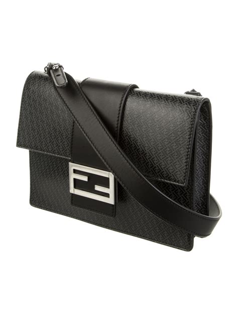 fendi monogram boston bag|Fendi flat baguette.